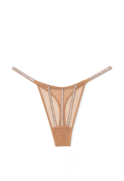 Трусики Sheer Shine Thong Panty Toffee