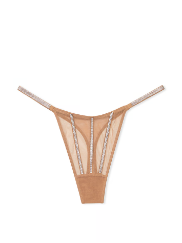 Трусики Sheer Shine Thong Panty Toffee