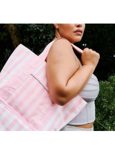 Пляжна сумка Cooler Tote Bag Pink Stripe