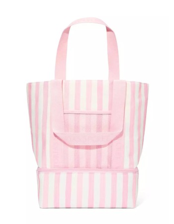 Пляжная сумка Cooler Tote Bag Pink Stripe