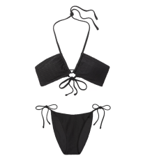 Купальник Mix Match Multiway Halter Bikini Top & Cheeky Bikini Bottom Black