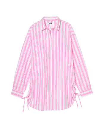 Рубашка Cotton Poplin Cover-Up Shirt Pink Stripe