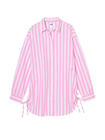 Сорочка Cotton Poplin Cover-Up Shirt Pink Stripe
