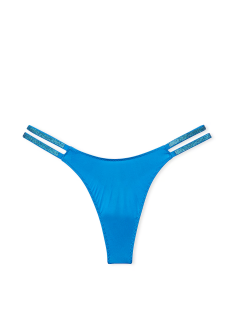 Трусики Double Shine Strap Smooth Thong Panty Shocking Blue