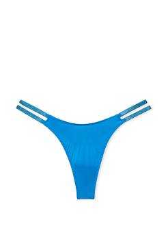 Трусики Double Shine Strap Smooth Thong Panty Shocking Blue