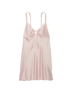 Пеньюар Satin Rosebud Embroidery Slip Pink Fizz