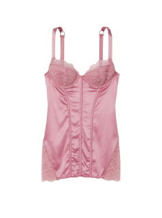 Пеньюар Stretch Satin Corset Mini Slip Dusk Mauve