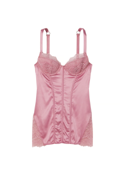 Пеньюар Stretch Satin Corset Mini Slip Dusk Mauve