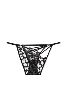 Трусики Shimmer Heart Embroidery Adjustable String Bikini Panty