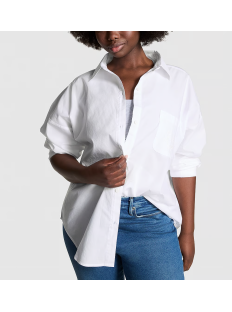 Рубашка Cotton Poplin Oversized Button-Down Sleepshirt Optic White