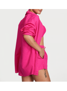 Костюм Boyfriend Shirt Dress & Cover-Up Shorts Forever Pink
