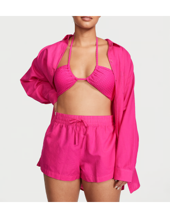 Костюм Boyfriend Shirt Dress & Cover-Up Shorts Forever Pink