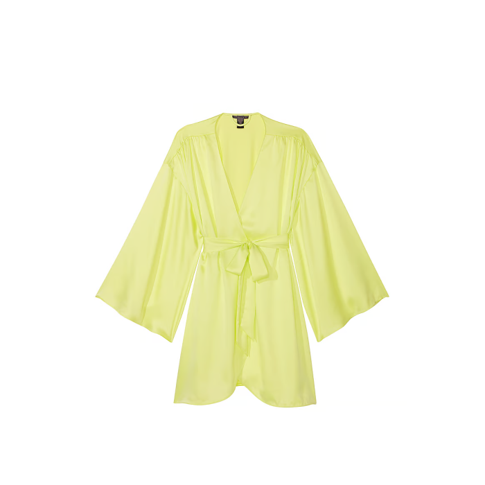 Сатиновий халат Satin Short Robe Neon