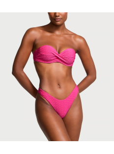 Купальник Mix & Match Twist Push-Up Bandeau Top & Brazilian Bikini Bottom Forever Pink