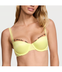 Комплект білизни Logo Embroidery Lightly Lined Balconette Bra Set Citron Glow