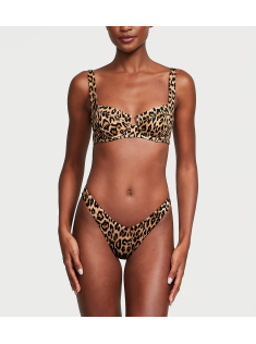 Купальник Mix & Match Full Coverage Bikini Top & Brazilian Bikini Bottom Leopard