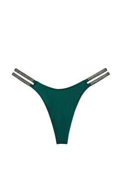 Трусики Double Shine Strap Thong Panty Mystique Green