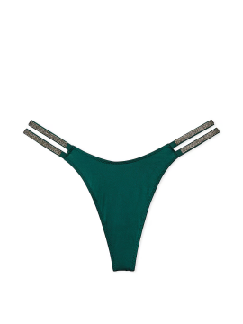 Трусики Double Shine Strap Thong Panty Mystique Green