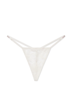 Трусики Shine Strap Lace V-String Panty Coconut White