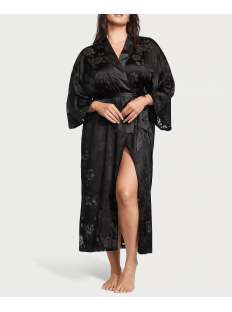 Халат VS Archives Burnout Satin Robe Black