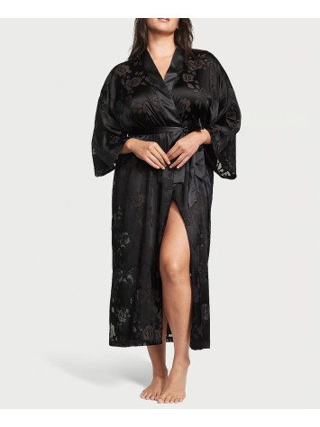 Халат VS Archives Burnout Satin Robe Black