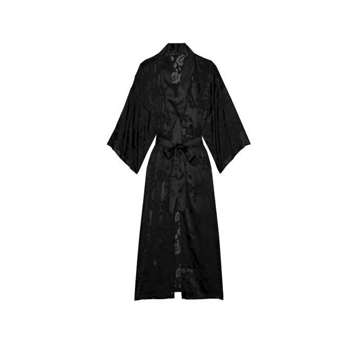 Халат VS Archives Burnout Satin Robe Black