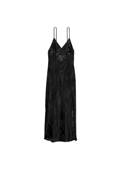 Пеньюар VS Archives Burnout Satin Slip Black
