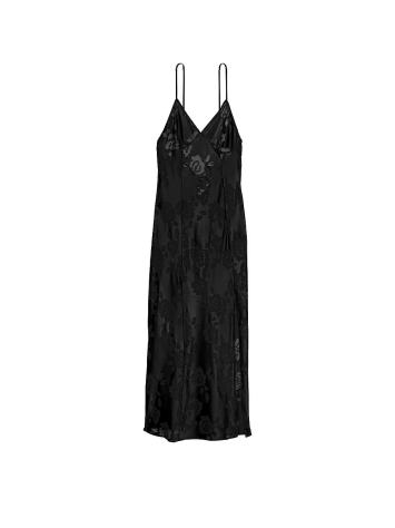 Пеньюар VS Archives Burnout Satin Slip Black