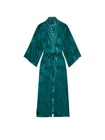 Халат VS Archives Burnout Satin Robe Deepest Green