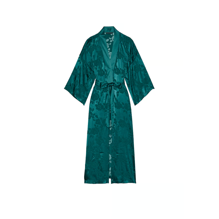 Халат VS Archives Burnout Satin Robe Deepest Green