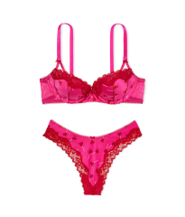 Комплект белья VICTORIA'S SECRET Tease Push-Up Bra Set Pink Lollipops