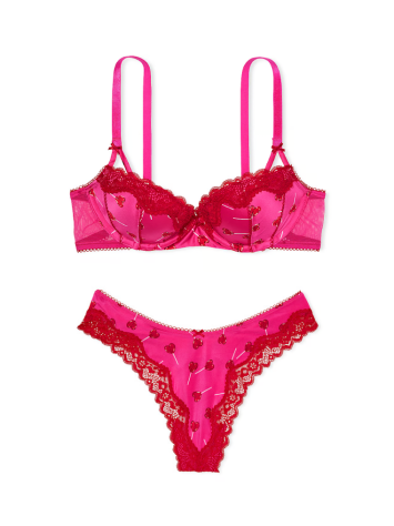 Комплект білизни VICTORIA'S SECRET Tease Push-Up Bra Set Pink Lollipops