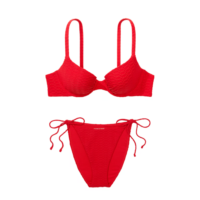 Купальник Mix & Match Icon Push-Up Bikini Top & Side-Tie Cheeky Bikini Bottom Lipstick