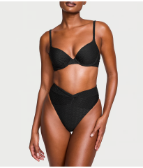 Купальник Mix & Match Icon Push-Up Bikini Top & Side-Tie Cheeky Bikini Bottom Black