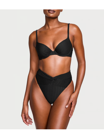 Купальник Mix & Match Icon Push-Up Bikini Top & Side-Tie Cheeky Bikini Bottom Black