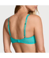 Комплект білизни Logo Embroidery Lightly Lined Balconette Bra Set Aqua Sea