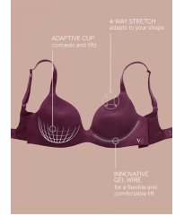 Бюстгальтер Infinity Flex Lightly Lined Wireless Plunge Bra Marzipan