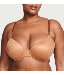 Комплект белья Icon by Victoria's Secret Push-Up Demi Bra Set Toffee