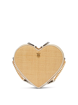 Сумка Heart Crossbody Bag Straw