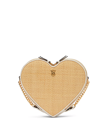 Сумка Heart Crossbody Bag Straw