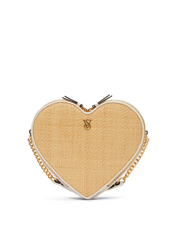 Сумка Heart Crossbody Bag Straw