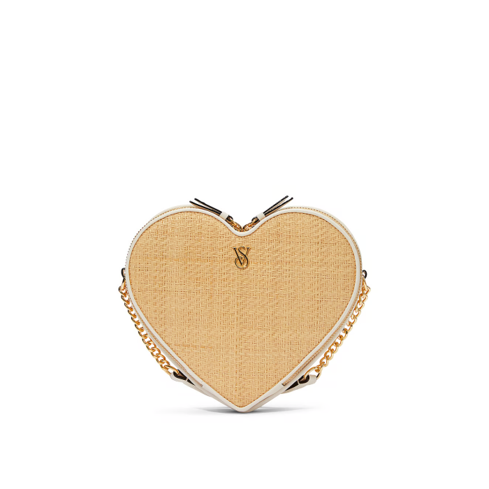 Сумка Heart Crossbody Bag Straw