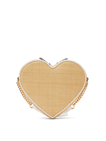Сумка Heart Crossbody Bag Straw