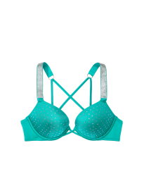 Купальник Shine Strap Bombshell Push-Up Bikini Top & Thong Bikini Bottom Capri Sea