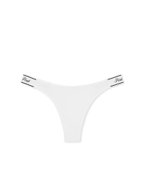 Трусики High-Leg Thong Panty White