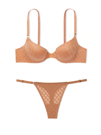 Комплект білизни Icon by Victoria Secret Push-Up Demi Bra Set Toffee