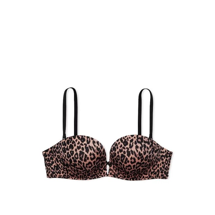 Бюстгальтер Bombshell Push Up Strapless Bra Leopard