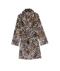 Халат Victoria's Secret Short Cozy Robe Leopard