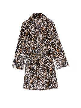Халат Victoria's Secret Short Cozy Robe Leopard
