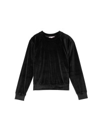 Спортивный костюм Velour Ribbed Crewneck Set Deep Black